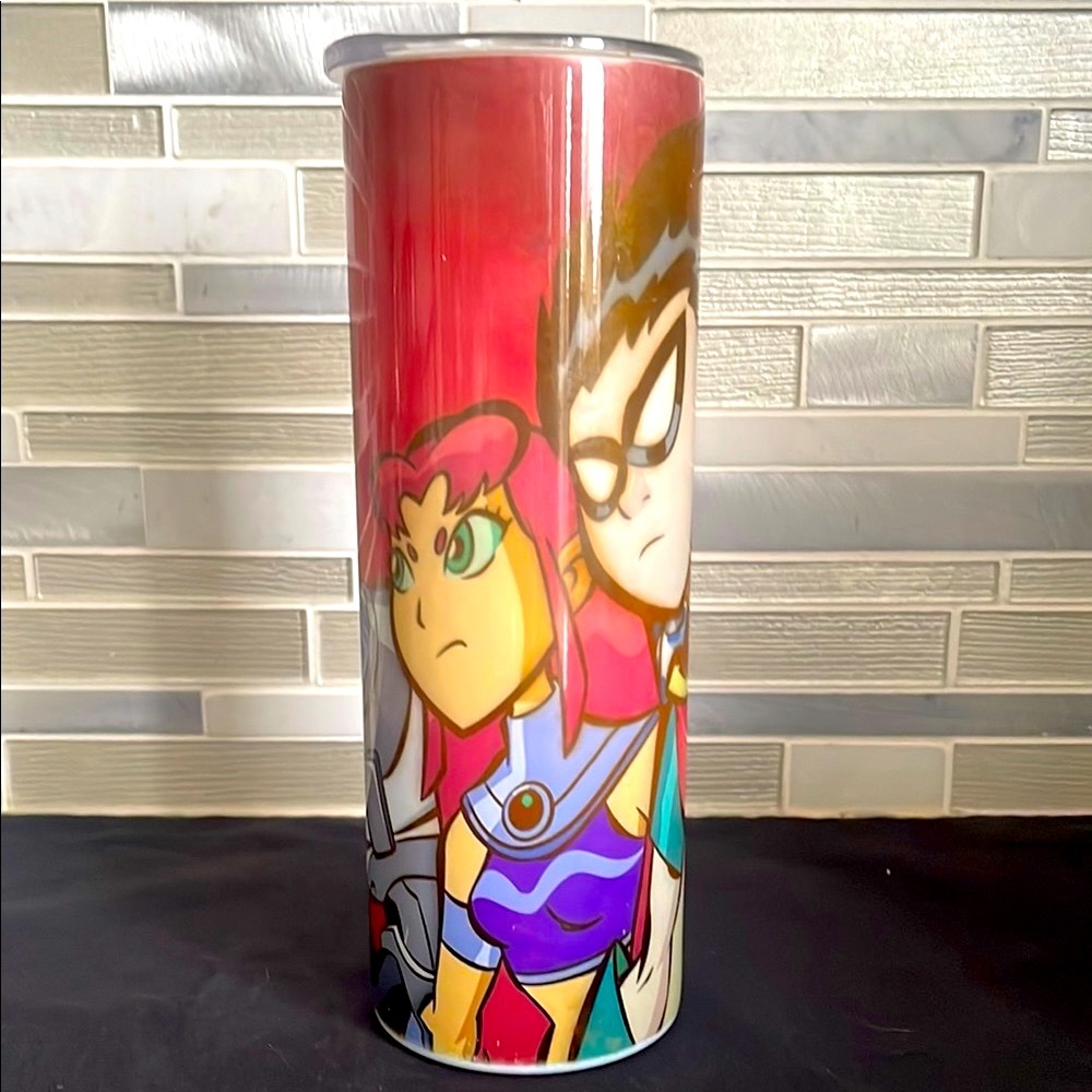 Teen Titans Stainless Steel Vacuum Insulated Tumbler Sliding Lid 22oz - Picture 5 of 16